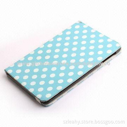 Dots design smart and cute leather case for iPad mini
